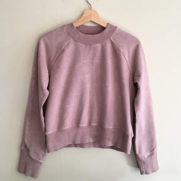 lululemon athletica Tops - Lululemon Ready to Roll Sweatshirt Mauve Size 4